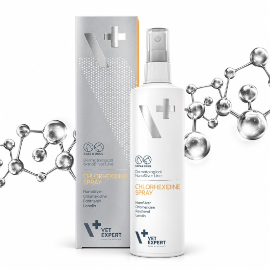 Spray Vet Expert – Clorhexidină  pentru Câini și Pisici – 100 ml